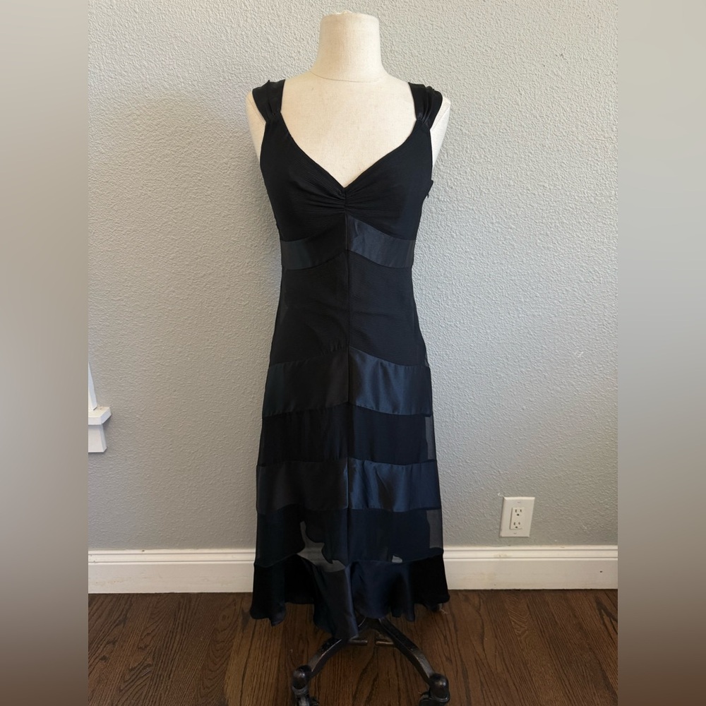 BCBGMAXAZRIA Silk‎ Sheer Satin Dress Size 0